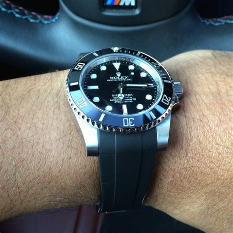 rolex with silicone band